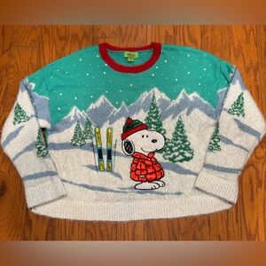 Peanuts snoopy ski sweater